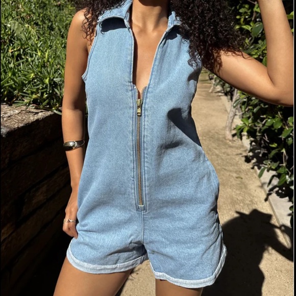 Show Me Your MuMu Pants - Show me your mumu denim romper size large